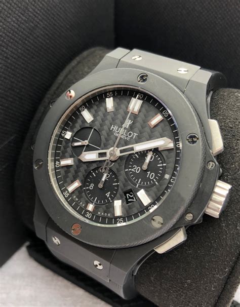 hublot big bang black magic evolution all black 44.5 mm|Hublot Big Bang Black Magic Evolution Chronograph .